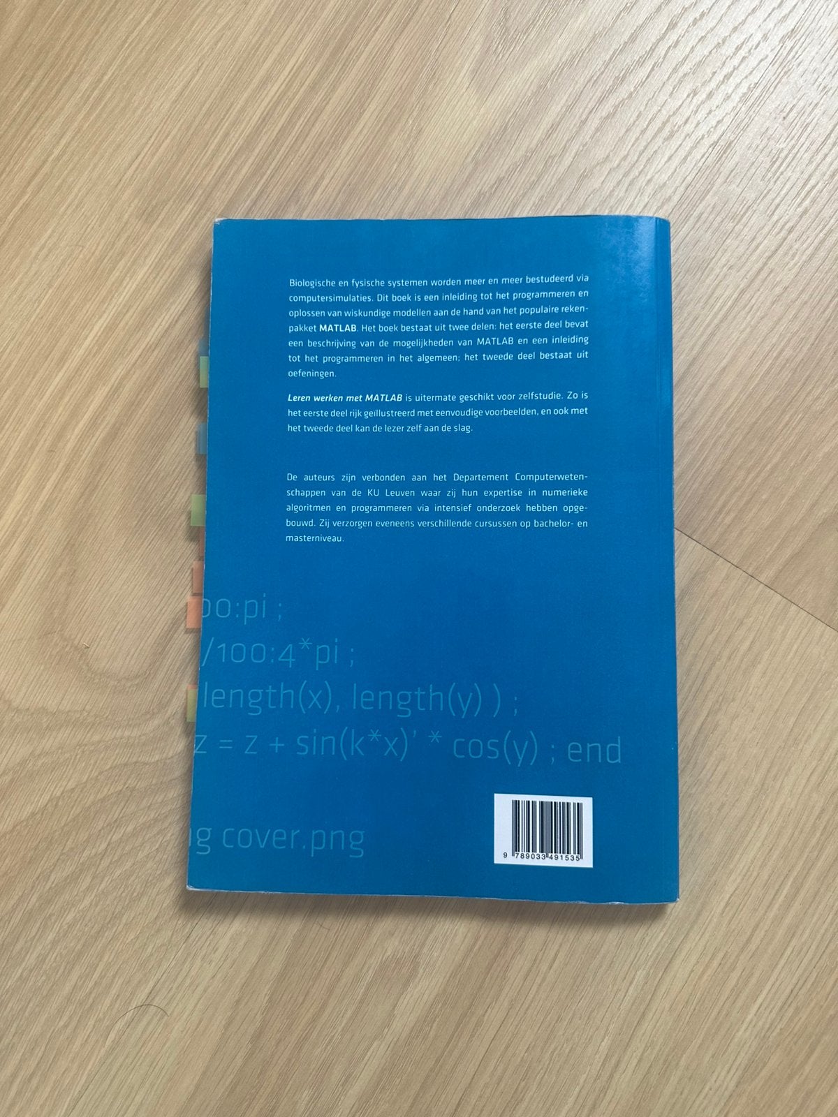 Leren werken met matlab acco kuleuven, Livres, Enlèvement, Comme neuf, Langage de programmation ou Théorie