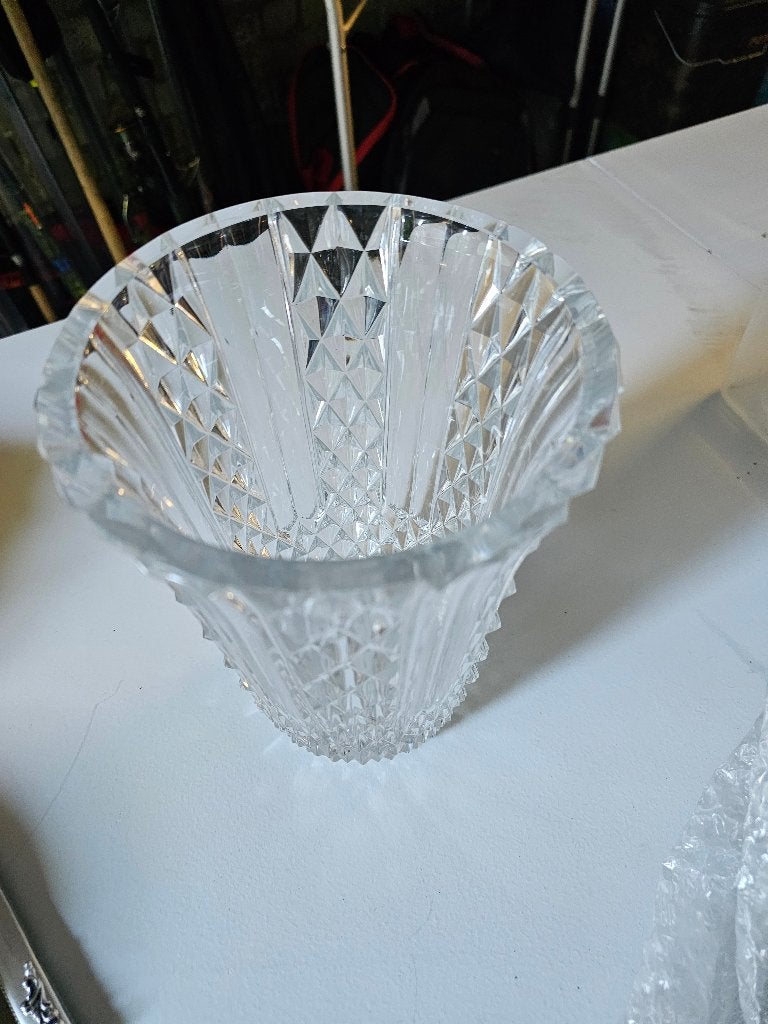 SUPERBE VASE EN CRISTAL VAL ST LAMBERT SIGNE, Antiquités & Art, Enlèvement