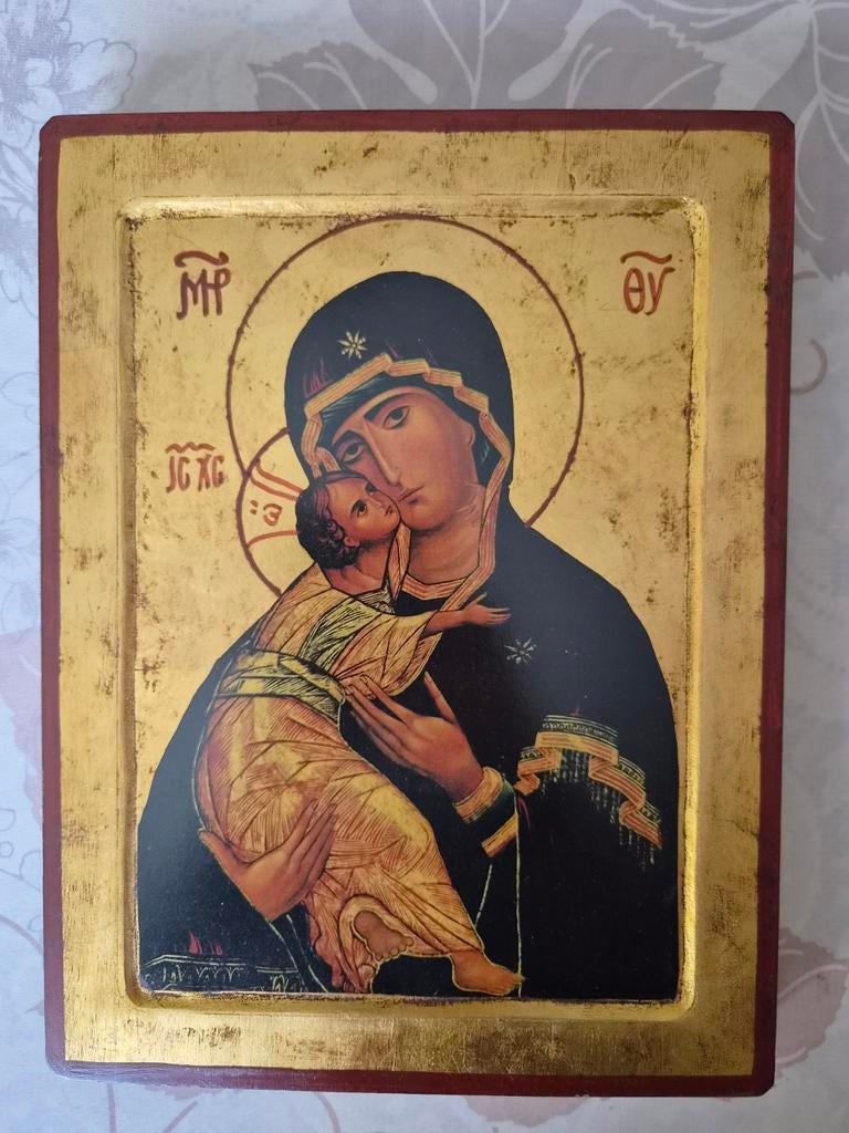 Ikoon. Maria met Jezus., Antiek en Kunst, Antiek | Religieuze voorwerpen, Ophalen