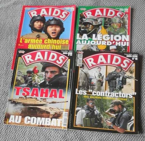 Magazines RAIDS, Enlèvement, 1945 à nos jours, Utilisé