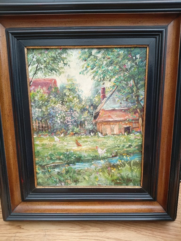 schilderij, Antiek en Kunst, Ophalen, Doek, Gesigneerd, Landschap