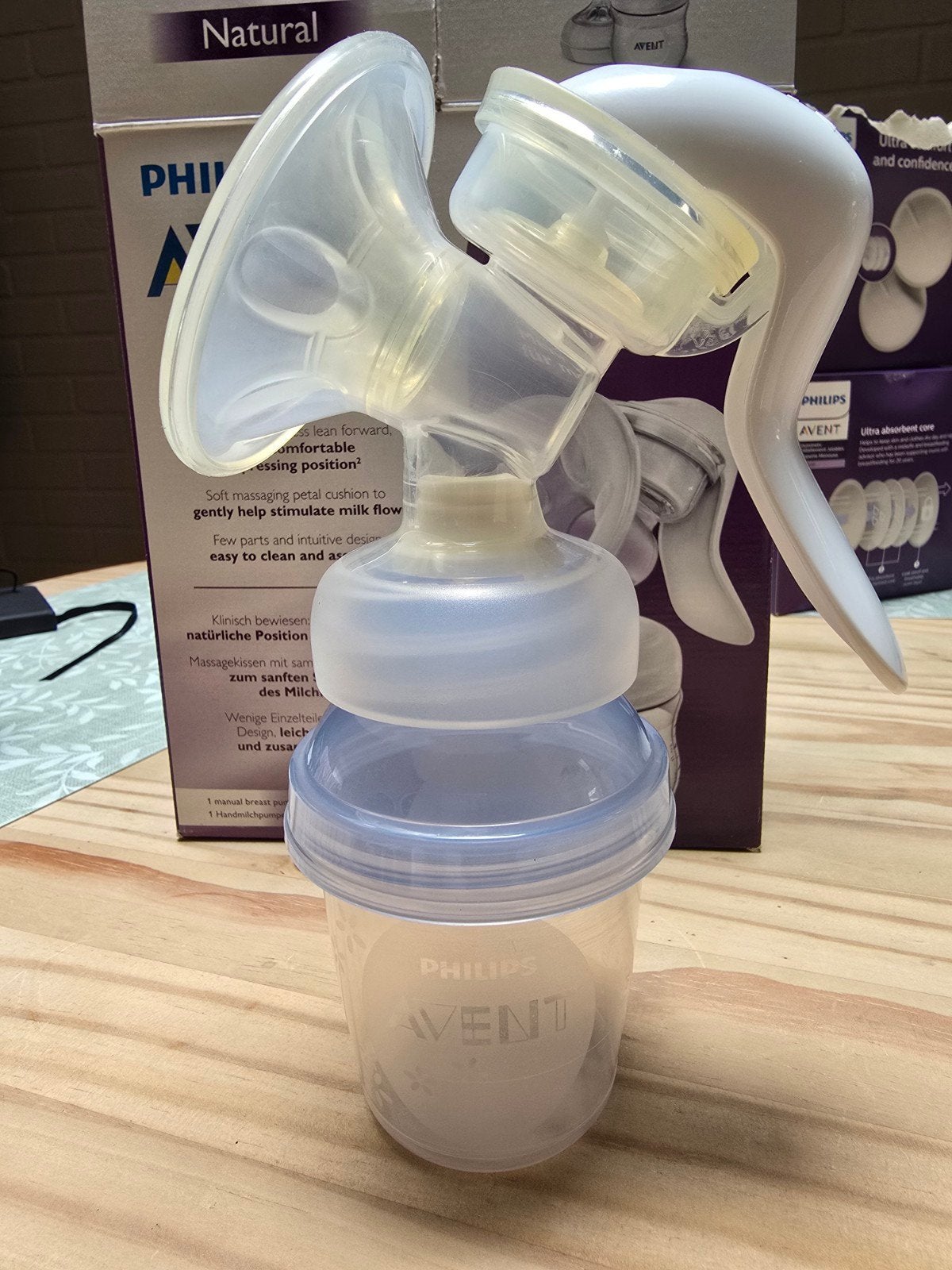 Manuele kolf en set bewaarpotjes, Kinderen en Baby's, Babyvoeding en Toebehoren, Ophalen, Gebruikt, Borstkolf, Philips Avent