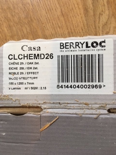 Eiken gelamineerd parket van 7 mm, Ophalen, Kunststof, Gebruikt, 50 tot 150 cm