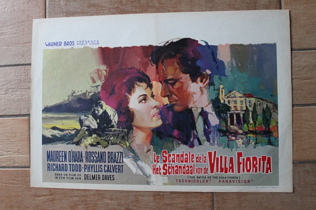 filmaffiche The Battle of the Villa Fiorita 1965 filmposter, Enlèvement ou Envoi, Rectangulaire horizontal, A1 jusqu'à A3, Comme neuf