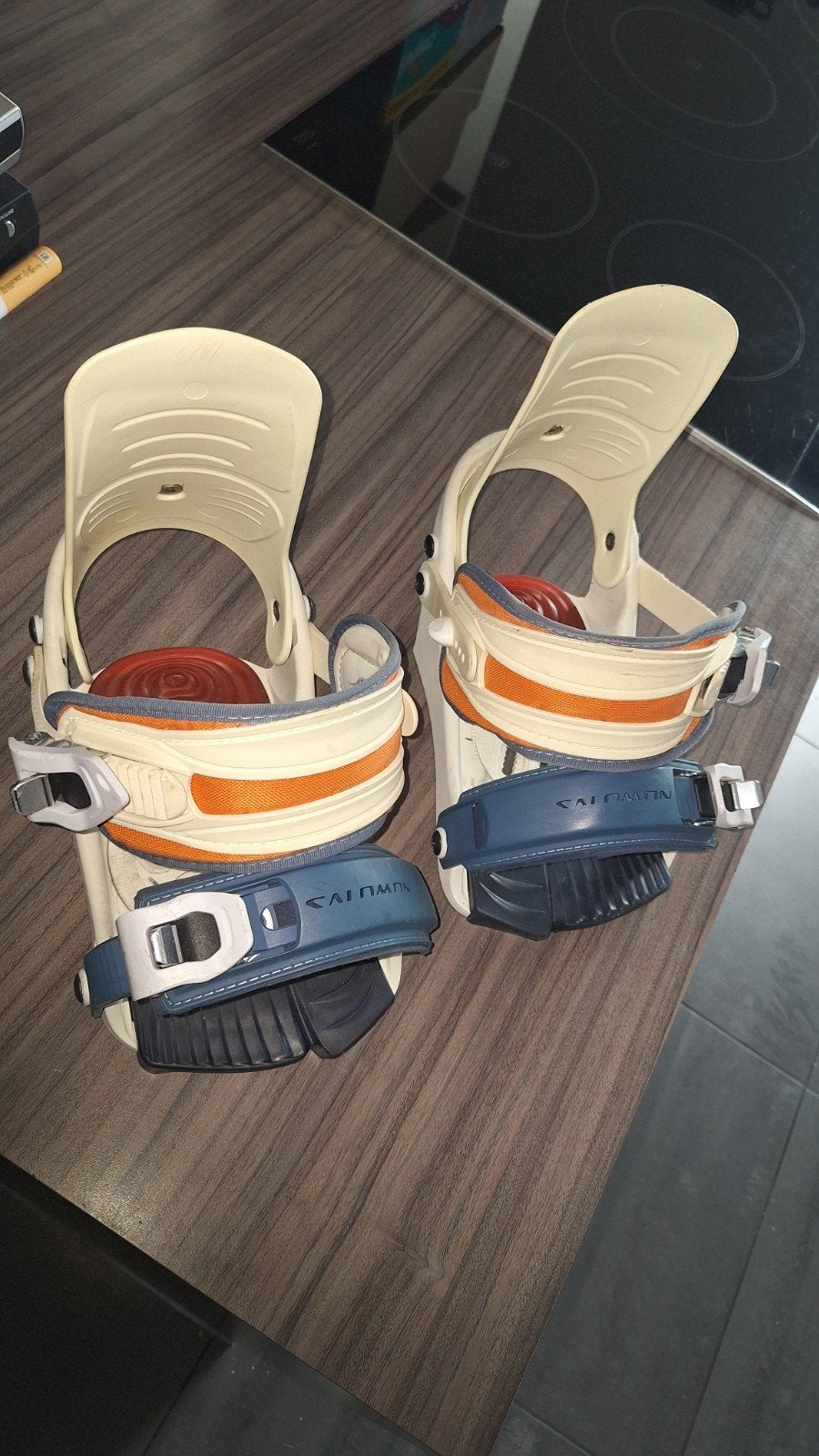 Retro snowboard binding Salomon, Sport en Fitness, Snowboarden, Ophalen of Verzenden