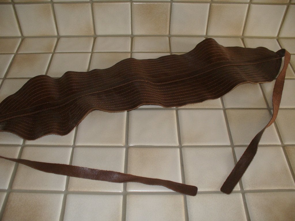 Bruine lederen riem, Ophalen of Verzenden, Bruin, Echt leder