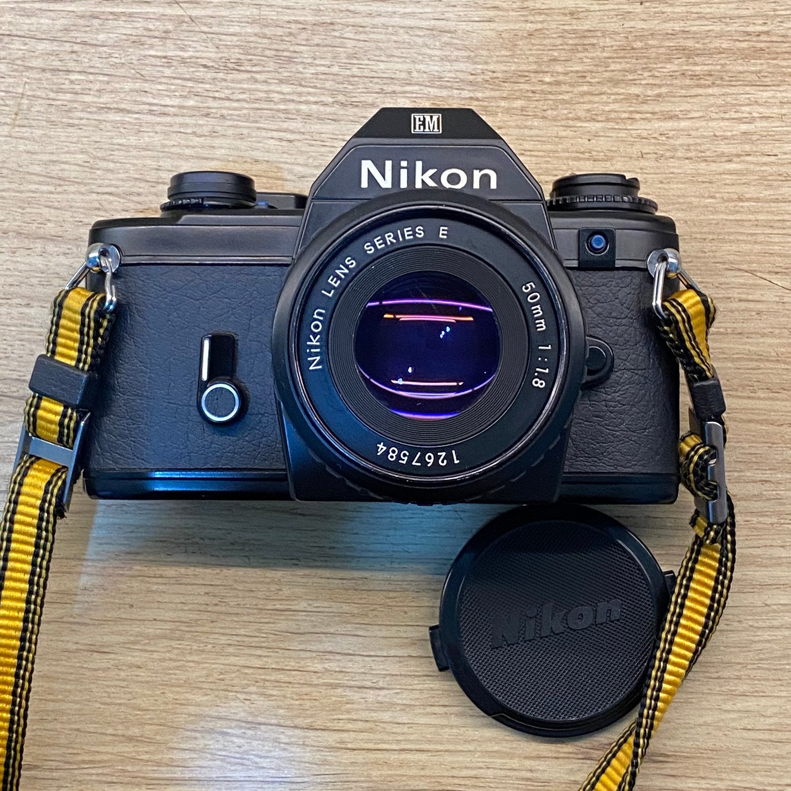 Nikon EM, Nikon Series E 50mm f1.8*zo goed als nieuw, Ophalen of Verzenden, Zo goed als nieuw, Spiegelreflex, Nikon