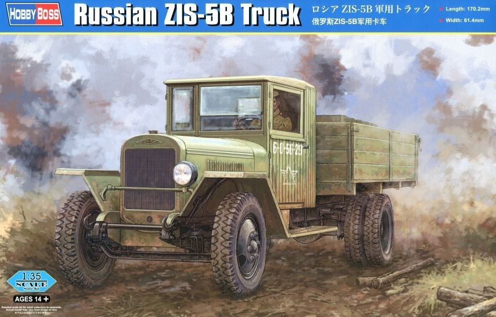 HOBBY BOSS 83886 RUSSIAN ZIS-5B TRUCK échelle 1/35, Neuf, Enlèvement ou Envoi, 1:32 à 1:50, Camion