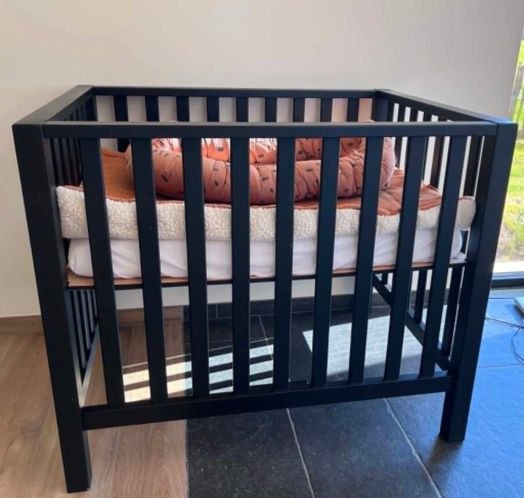 Zwart park, Kinderen en Baby's, Ophalen, Zo goed als nieuw, Rechthoekig, In hoogte verstelbaar