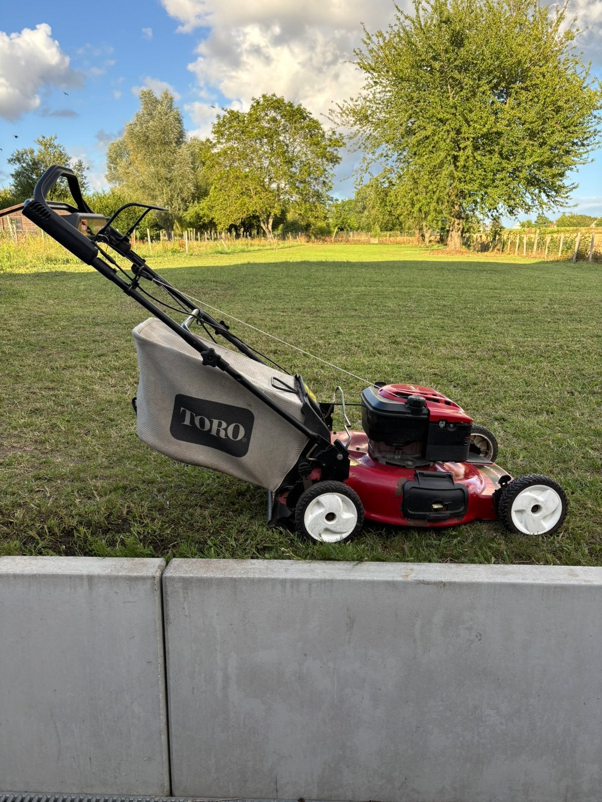 Toro Recycler 22” grasmaaier – Briggs & Stratton – 55 cm, Ophalen, Cirkelmaaier, Gebruikt, Benzine-grasmaaier