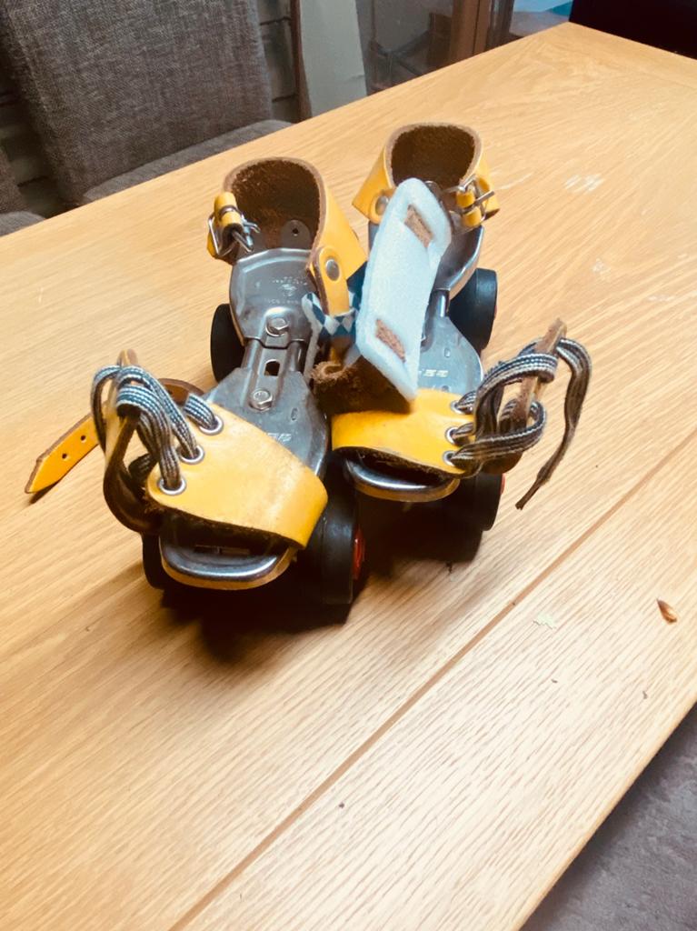 Vintage germina rolschaatsen, Ophalen, Verstelbaar, Zo goed als nieuw