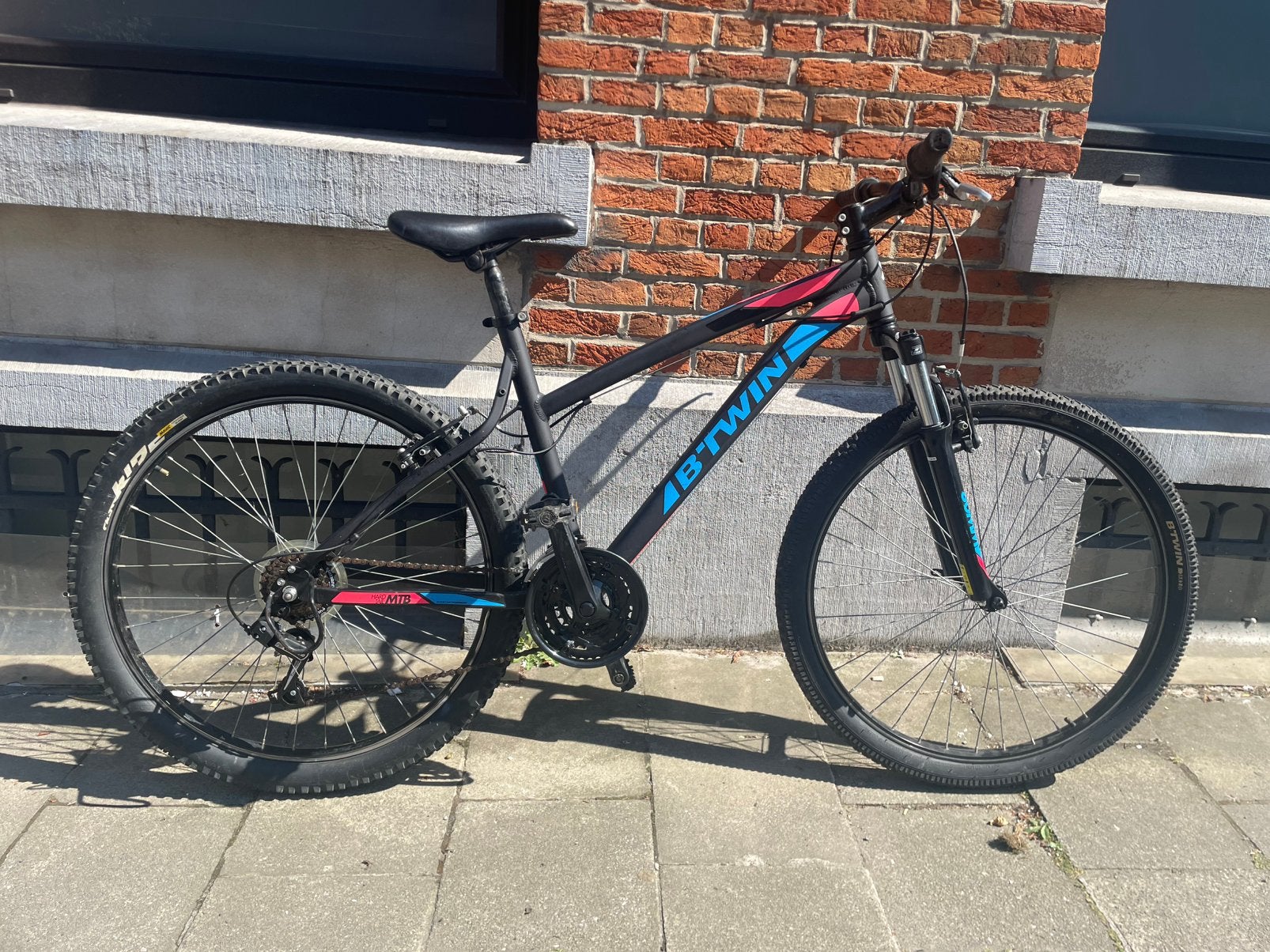 Velo B’Twin Rockrider 340, Vélos & Vélomoteurs, Enlèvement, Utilisé, Frein sur jante, 20 pouces ou plus