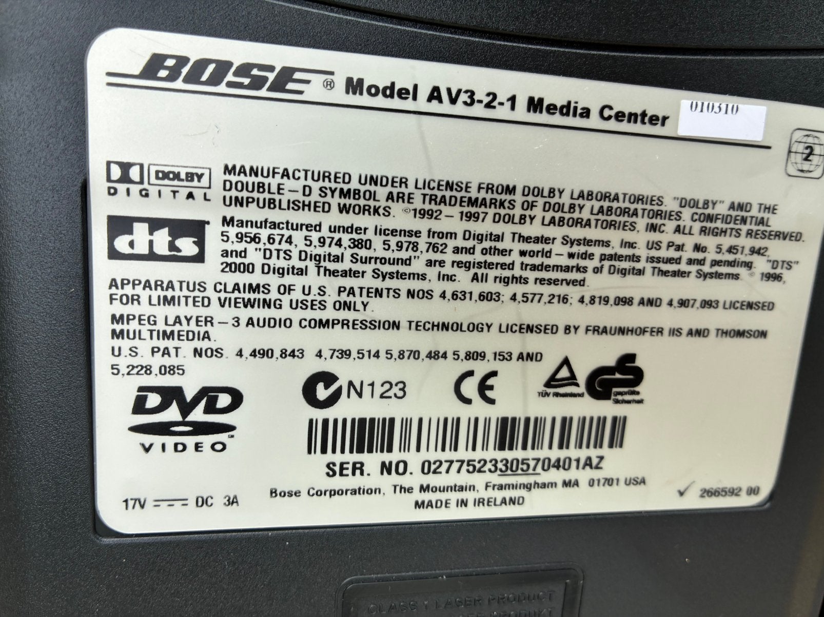 Bose 3-2-1 systeem, Audio, Tv en Foto, Luidsprekerboxen, Zo goed als nieuw, Surroundset, Bose, Geschikt voor surround/home cinema