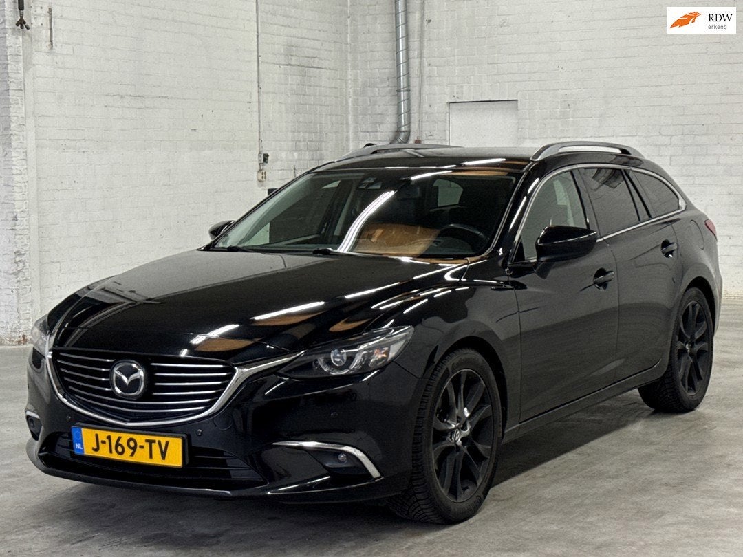 Mazda 6 Sportbreak 2.5 SkyActiv-G 192 GT-M | Head up | Memor, Autos, Mazda, Cuir, Achat, Entreprise, Noir