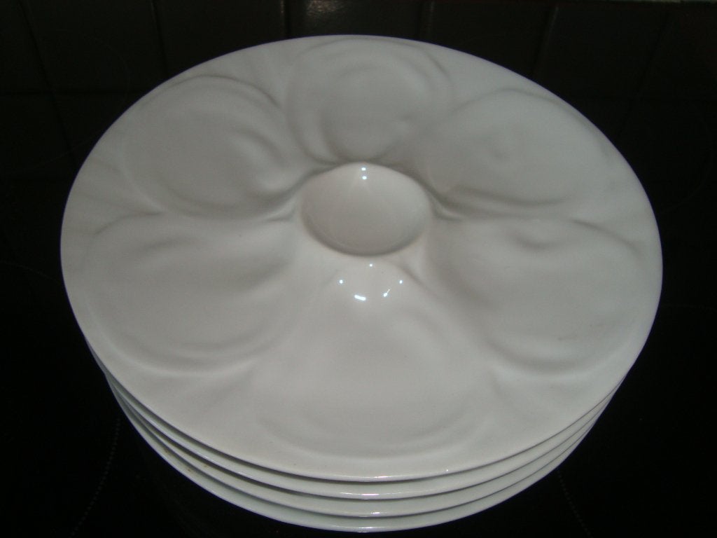 4 Vintage oesterborden., Antiek en Kunst, Ophalen