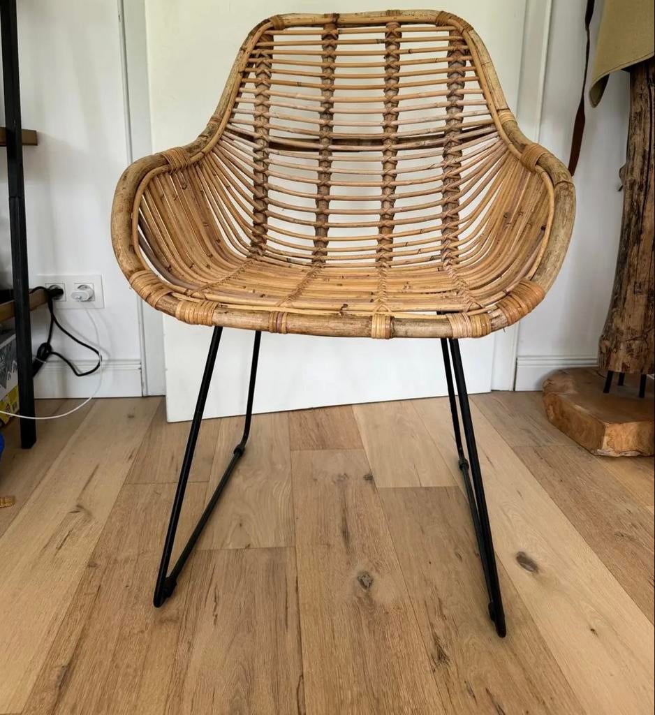 Chaise en rotin, Enlèvement, Comme neuf, Métal