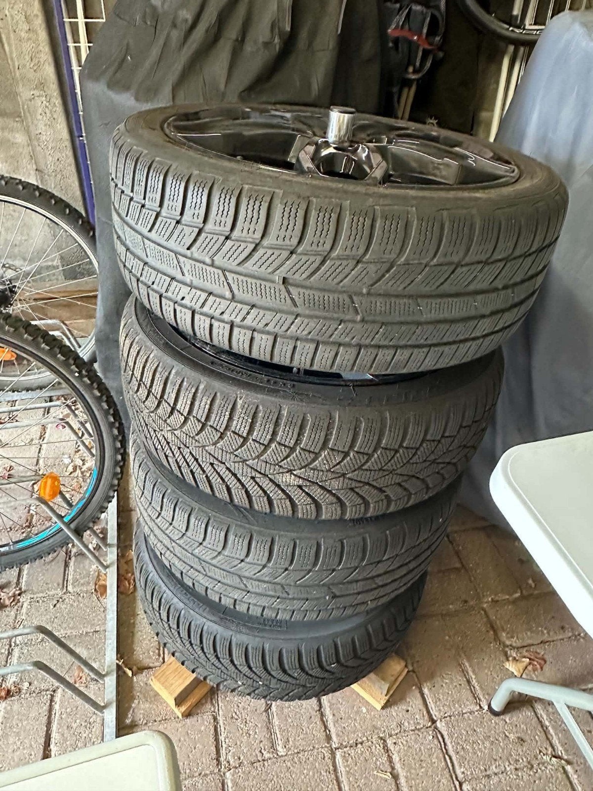 winterbanden met velg, Ophalen, Gebruikt