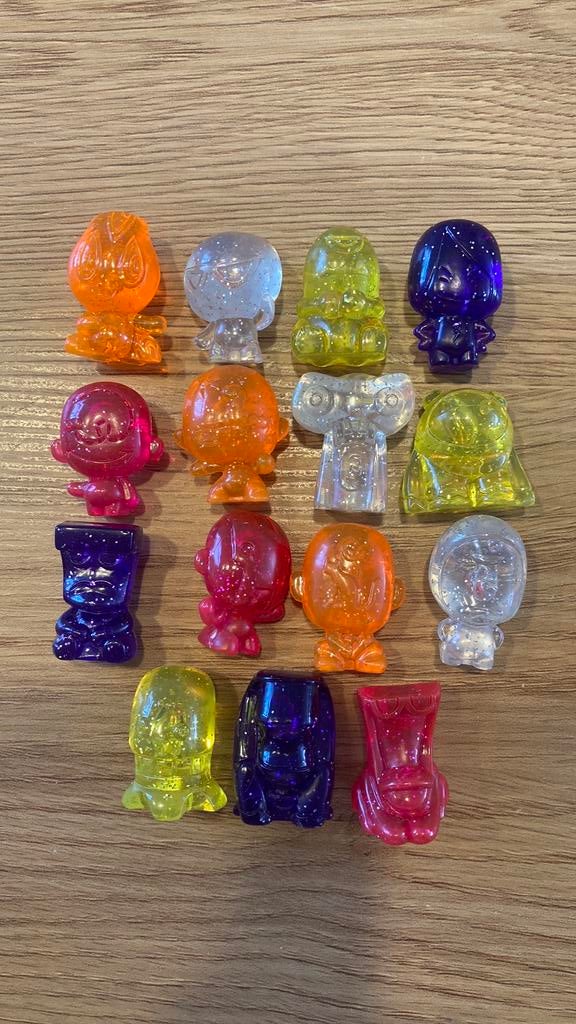 15 gogos gogo’s à paillettes transparent (2HA), Enlèvement ou Envoi, Comme neuf
