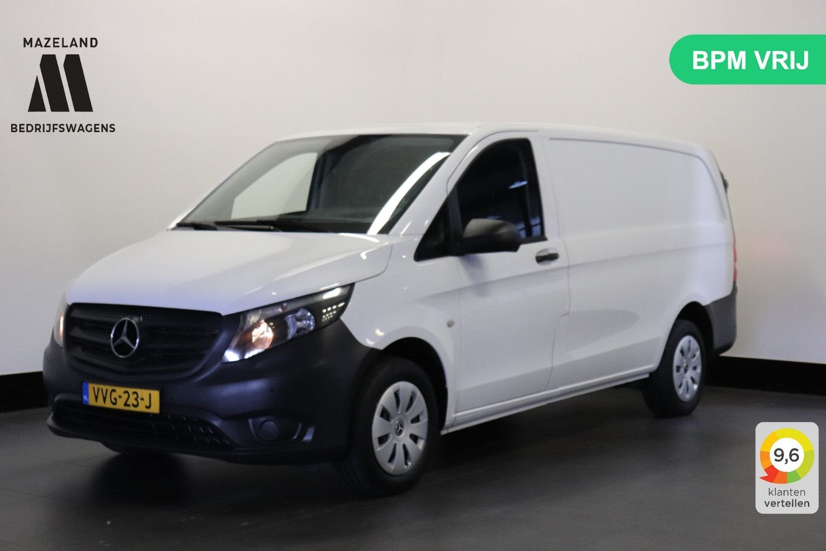 Mercedes-Benz Vito 110 CDI Lang EURO 6 - Airco - Cruise - PD, Auto's, Bestelwagens en Lichte vracht, Wit, Mercedes-Benz, Bedrijf
