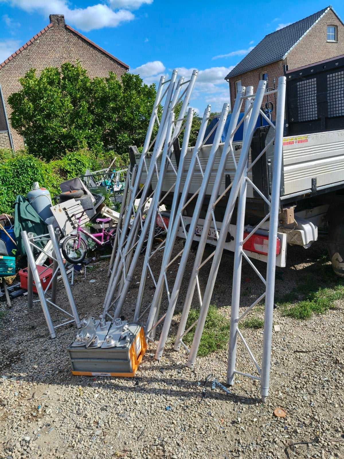 aluminium bruggen, Enlèvement