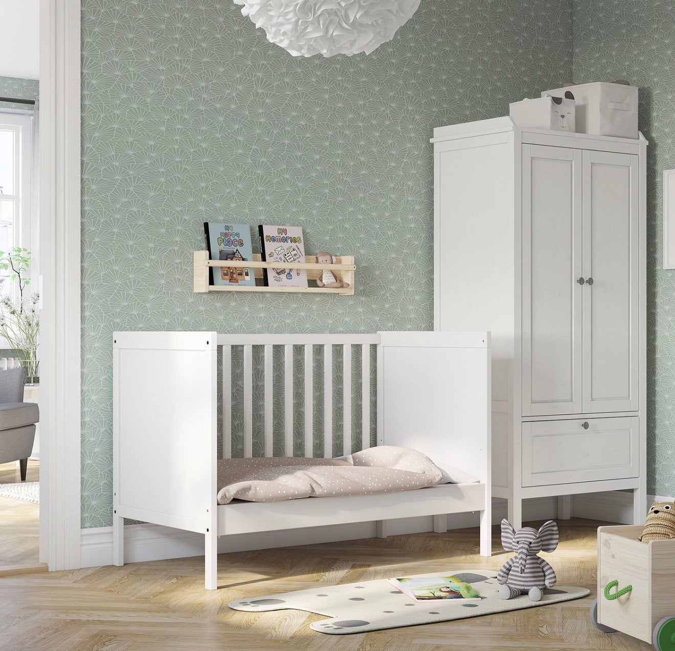 Sundvik babybed/ledikant/peuterbed/meegroeibed, Kinderen en Baby's, Babywiegjes en Ledikanten, Ophalen, Zo goed als nieuw, Ledikant