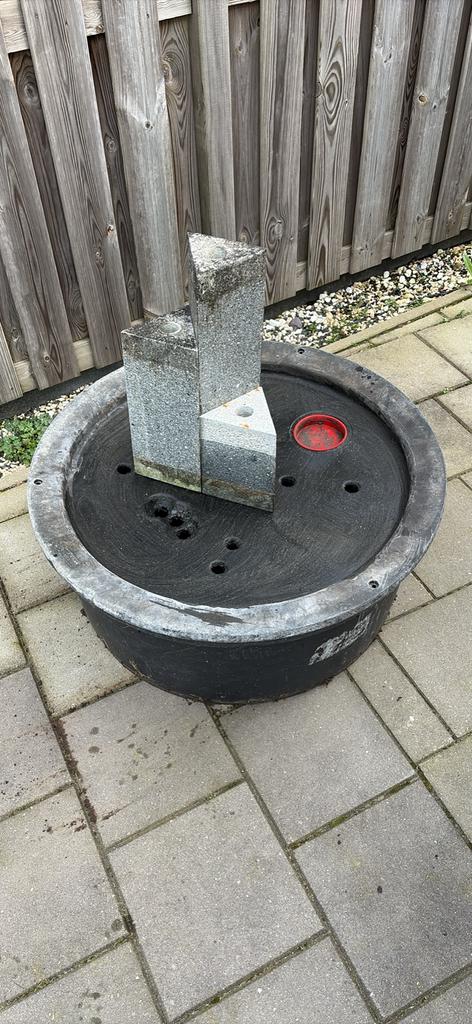 Ubbink waterornament Zuilen, Tuin en Terras, Ophalen, Gebruikt, Graniet, Waterornament