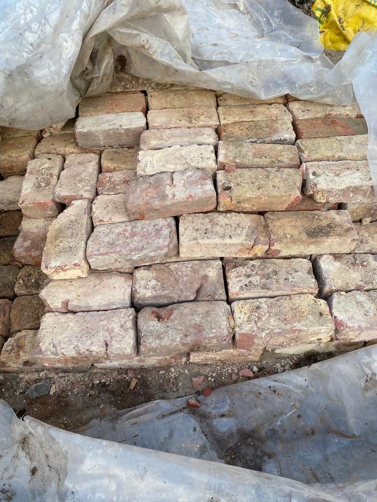 Een half pallet recup steen (veldoven en klamp steen, Doe-het-zelf en Bouw, Metselstenen, Ophalen, Gebruikt, Bakstenen