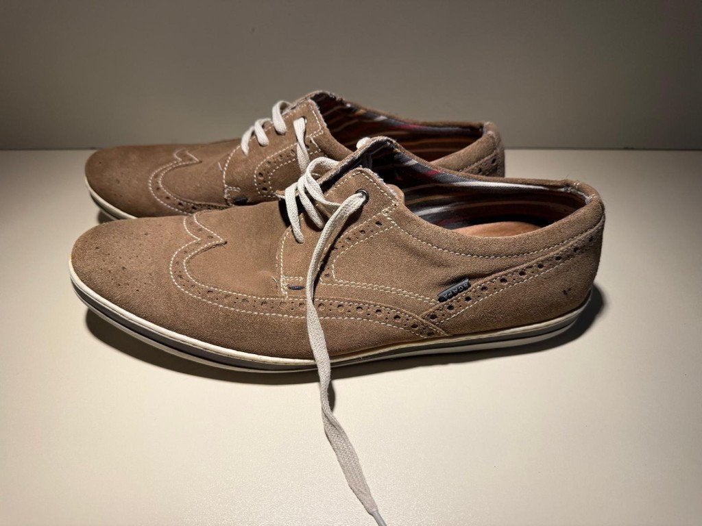 Chaussures SCAPA | Sneaker brogue en daim | Taille 45, Enlèvement ou Envoi, Autres couleurs, Porté, Baskets