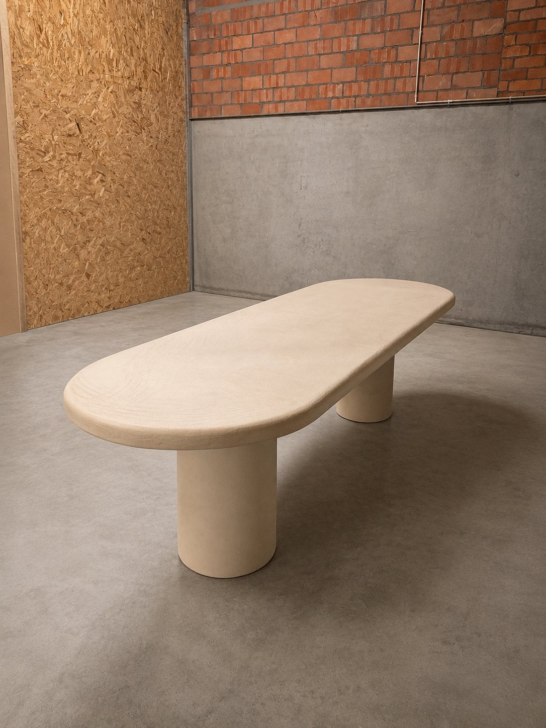 Handgemaakte Mortex eettafel 280x90 cm – unieke design tafel, Huis en Inrichting, Tafels | Eettafels, Vijf personen of meer, Ovaal