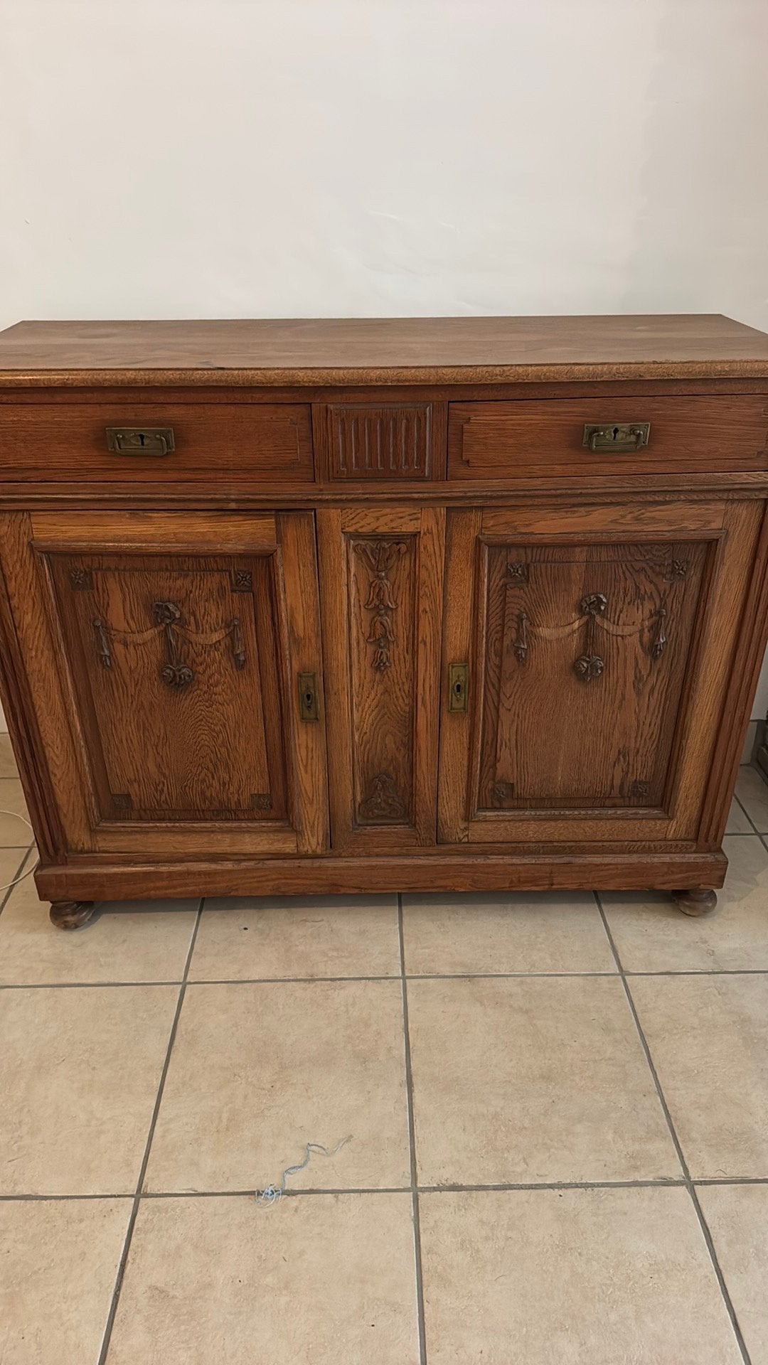 Antieke houten kas, Ophalen, Gebruikt, Antiek