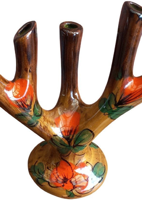 Vase à fleurs en céramique La Lava., Enlèvement ou Envoi