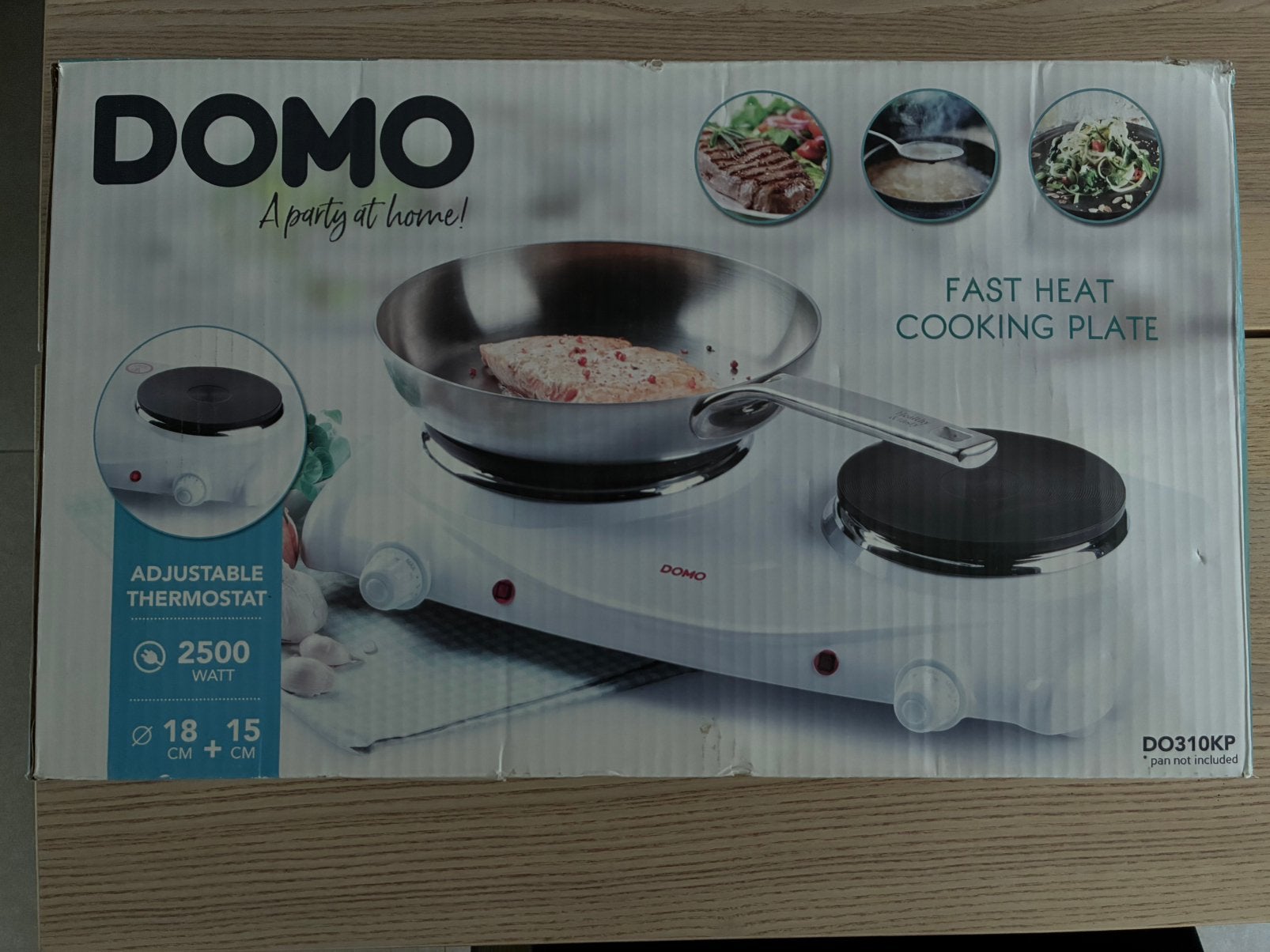 Domo elektrische kookplaat, Ophalen, Gebruikt