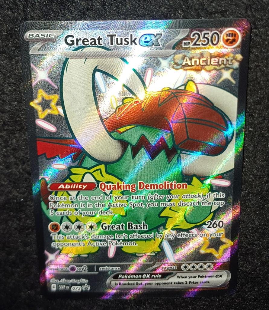 Modern Era: Great tusk Ex Svp072 Promo Paldean Fates, Ophalen of Verzenden