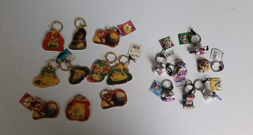 Diddl sleutelhangers, Verzamelen, Verzenden, Diddl, Zo goed als nieuw, Beeldje of Figuurtje