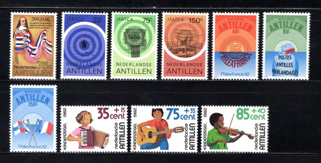 NL. ANTILLES Lot 1982 MNH, Timbres & Monnaies, Timbres | Antilles néerlandaises, Envoi, Non oblitéré