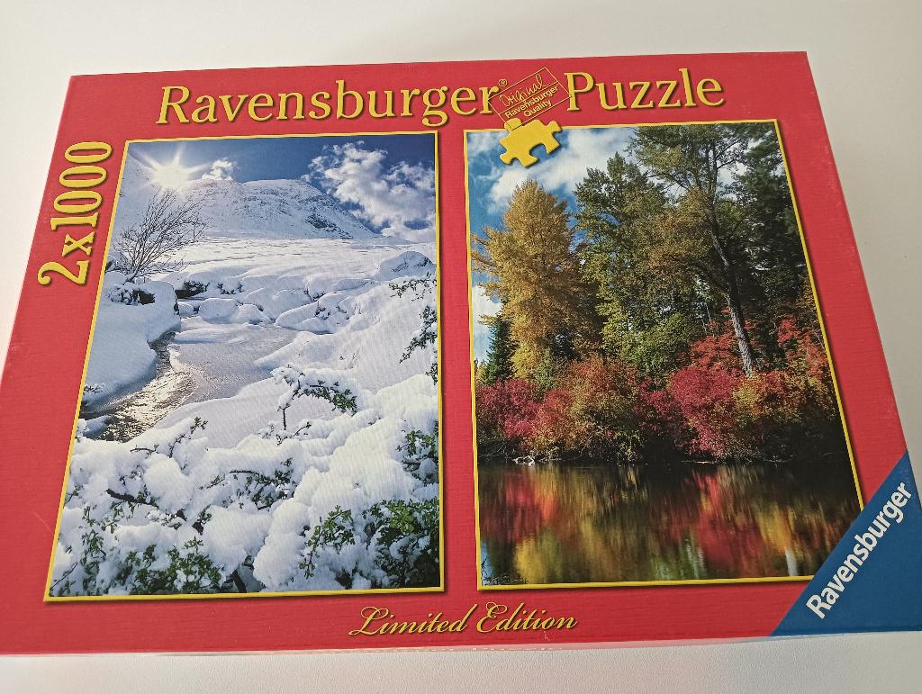 Puzzels Ravensburger 1000 stuks, Hobby en Vrije tijd, Ophalen, 500 t/m 1500 stukjes, Gebruikt, Legpuzzel