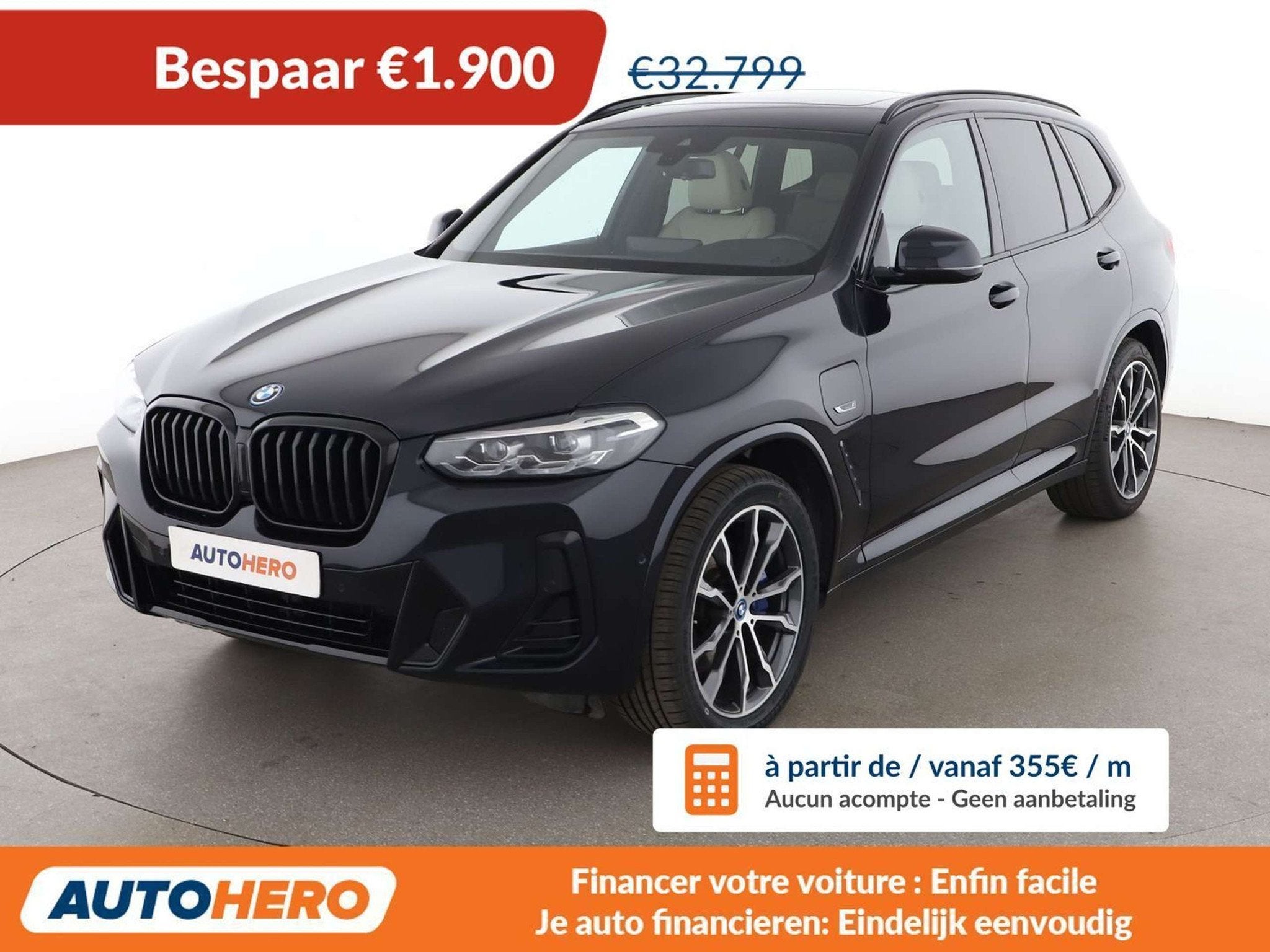 BMW X3 xDrive 30e M Sport (bj 2021, automaat), Auto's, Automaat, Blauw, 5 zetels, Hybride Elektrisch/Benzine