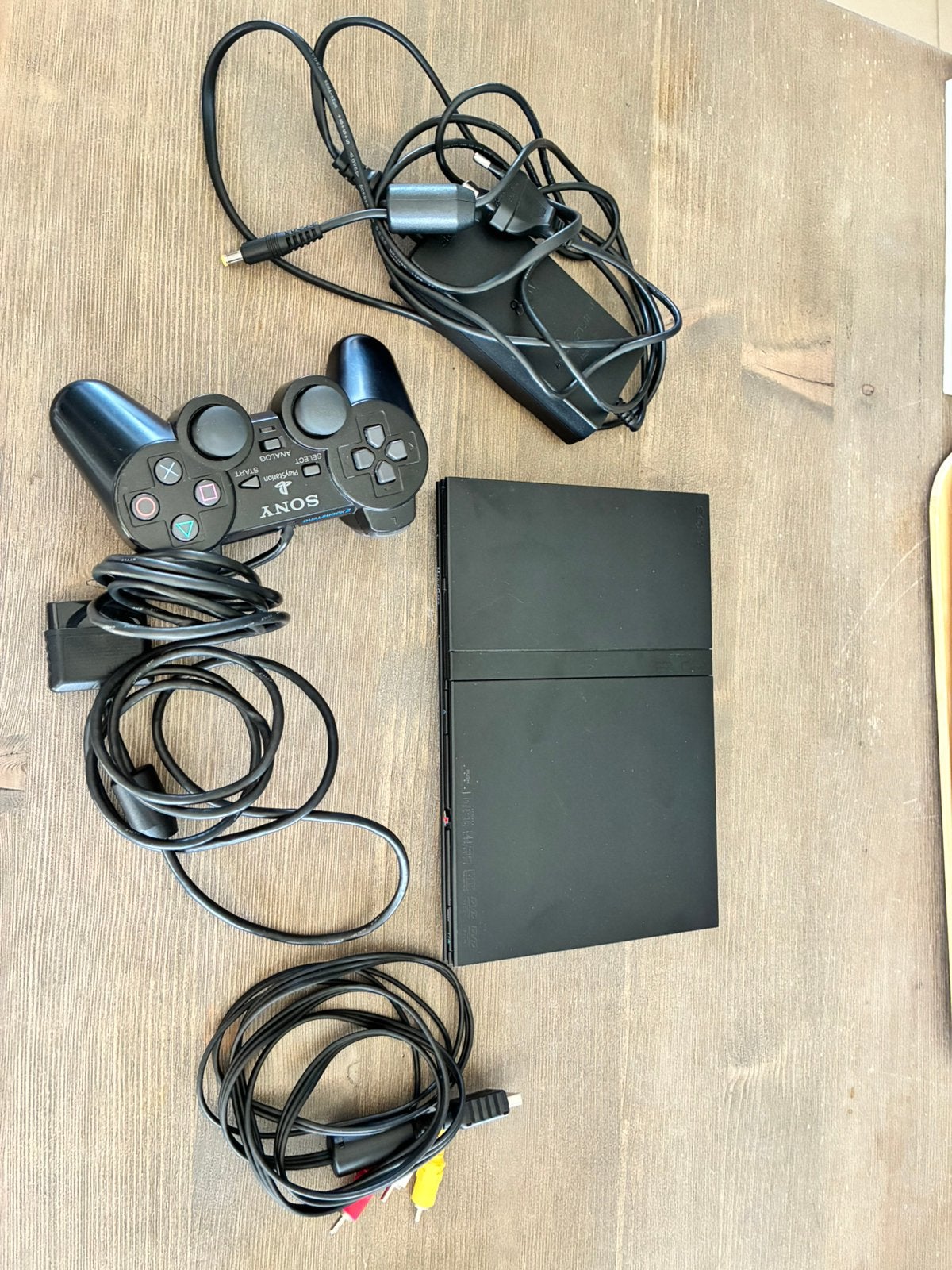 Sony - PlayStation 2 Slim - PS2 Slim SCPH-70004, Games en Spelcomputers, Zwart, Ophalen of Verzenden, Zo goed als nieuw, Met geheugenkaart