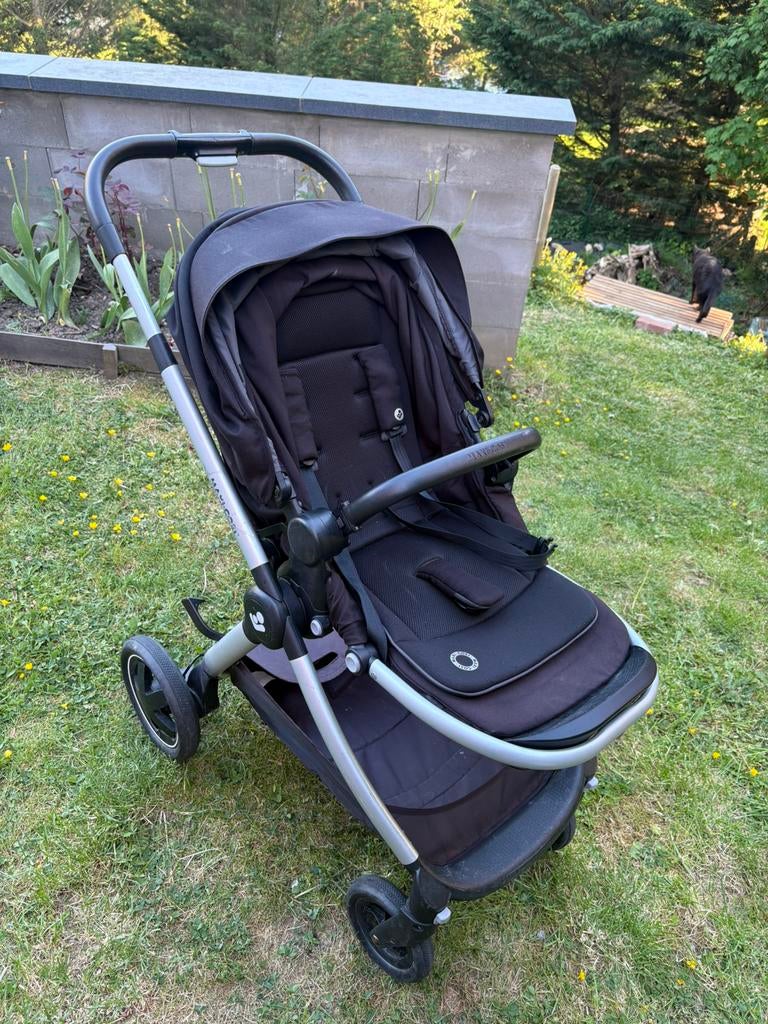 Poussette maxi cosi adorra noir, Enlèvement, Utilisé, Maxi-Cosi, Protection de pluie