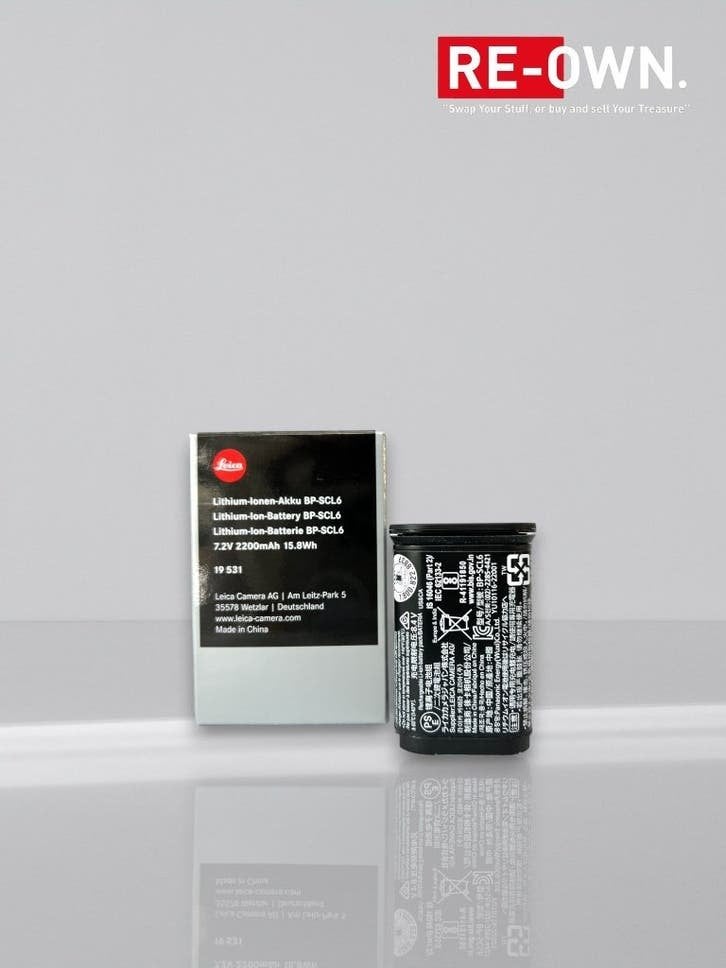 LEICA BP-SCL6 BATTERIJ | ORIGINEEL | Q3 / SL3 | NIEUWSTAAT, Batterij, Leica, Leica, Zo goed als nieuw