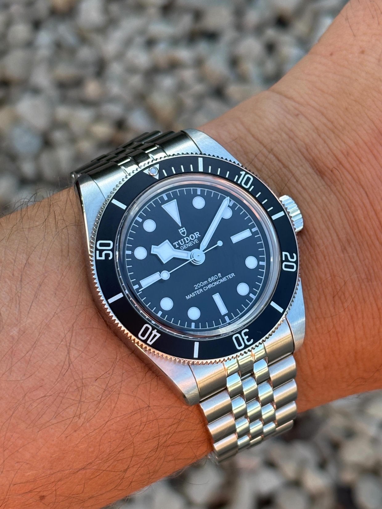 Tudor Black Bay 41mm, Handtassen en Accessoires, Horloges | Heren, Overige materialen, Polshorloge, Overige materialen, Zo goed als nieuw