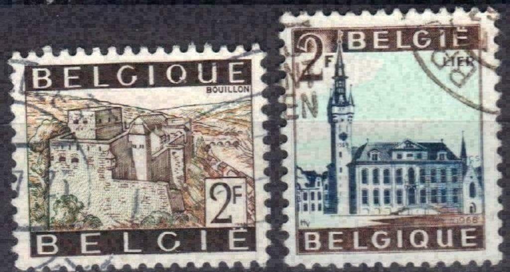 Belgie 1966 - Yvert/OBP 1397-1398 - Bouillon en Lier (ST), Verzenden, Gestempeld, Gestempeld
