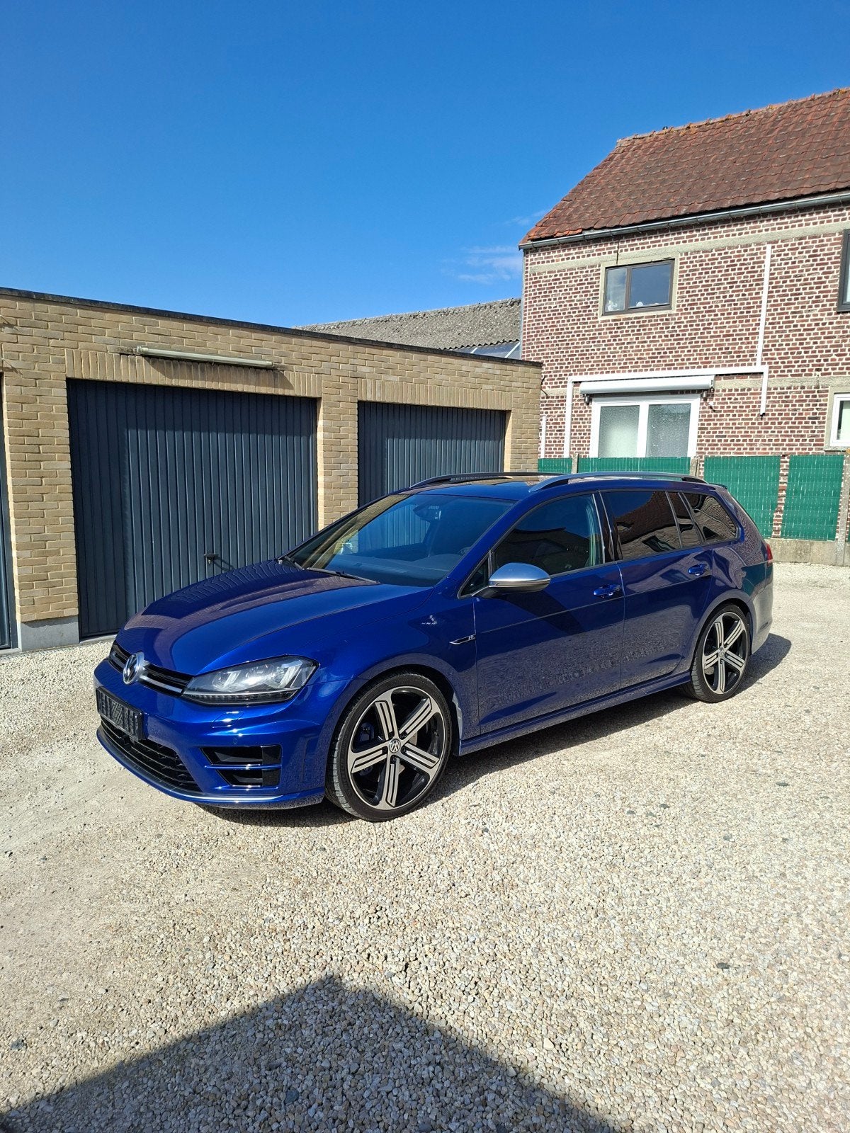 volkswagen Golf 7R variant, Auto's, Automaat, Adaptive Cruise Control, Blauw, Leder