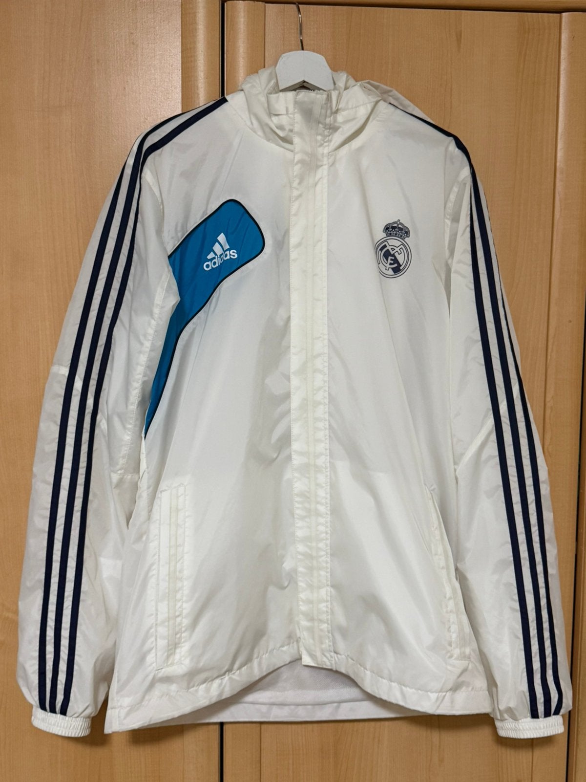 Real Madrid 12/13 Football Training Jacket, Kleding | Heren, Sportkleding, Ophalen, Maat 52/54 (L), Wit, Zo goed als nieuw