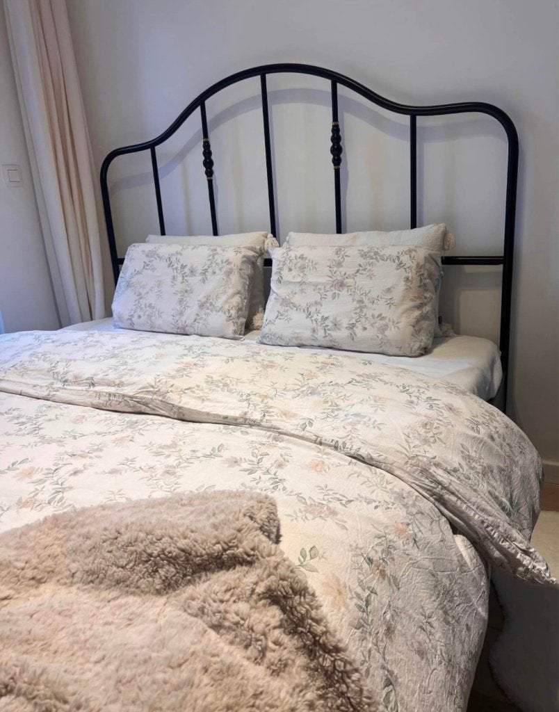 IJzeren bed IKEA 160x200, Enlèvement, Utilisé, 200 cm, Deux personnes