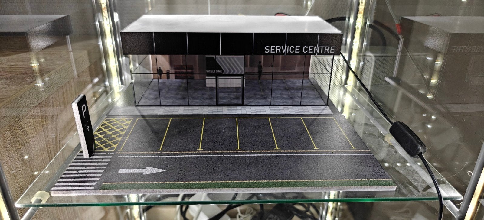More art service center diorama 1:64, Hobby en Vrije tijd, Modelbouw | Figuren en Diorama's, Ophalen, Nieuw, 1:50 of kleiner, Diorama