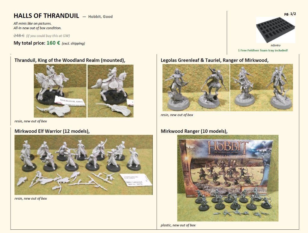 Halls of Thranduil (Good) ME SBG Games workshop, Ophalen of Verzenden, Nieuw, Lord of the Rings, Figuurtje(s)