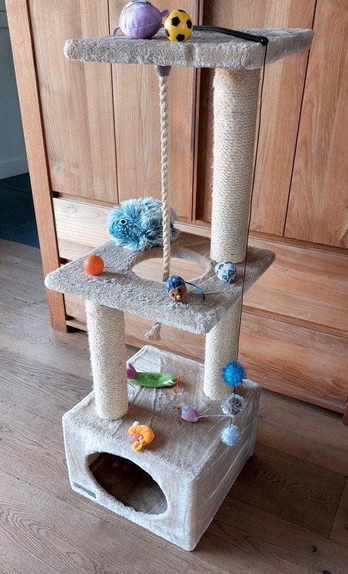 speeltoren & krabpaal voor katten, Dieren en Toebehoren, Ophalen, Gebruikt, Krabpaal