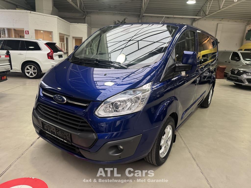 Ford Transit Custom 2.2D | 6 Zitplaatsen | Lichte Vracht | 1, Auto's, Voorwielaandrijving, Euro 5, Stof, Gebruikt