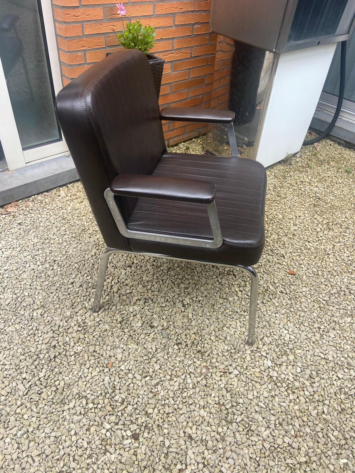 Vintage design vergader bureaustoel met armleuningen, Huis en Inrichting, Stoelen, Ophalen of Verzenden, Zo goed als nieuw